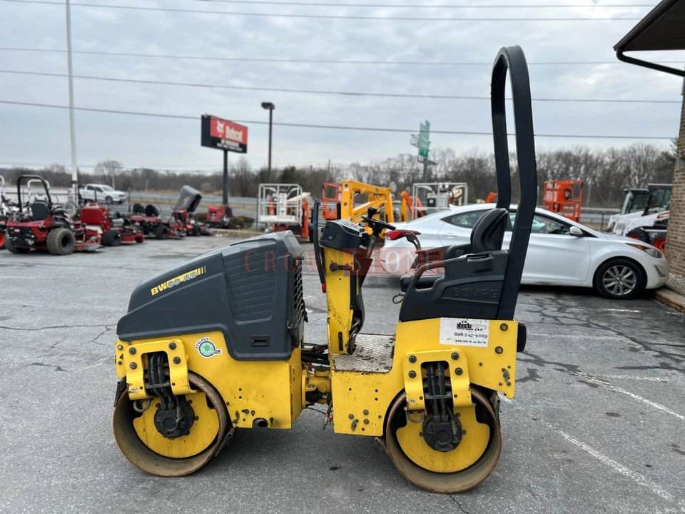 2019 BOMAG BW90 AD-5 TANDEM  ROLLER, SMOOTH DRUM, 1231 HRS, 20.2HP KUBOTA DIESEL - Image 4 of 4