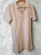 The Drop Short Sleeve Melia Mini Sweater Dress Whisper White Size Medium