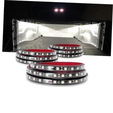 LED Truck Bed Light Kit 3PCS 60" Flexible Strip with Switch - White 3PCS