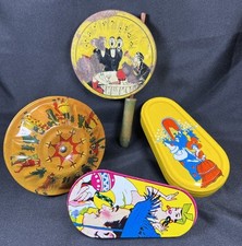 Vintage Bugle Kirchhoff USA Noisemaker Tin Litho Toy New Year's Eve Party Rare