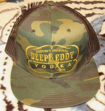 AUSTIN'S ORIGINAL DEEP EDDY VODKA TRUCKER SNAPBACK ADULT CAP EXCELLENT CONDITION
