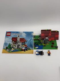 LEGO Creator Mountain Hut 31025 No Box with manual (3 in 1). Pick 1/3 to build.
