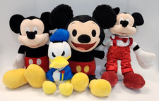 Disney Plush Lot of 4 Mickey Mouse Donald Duck Plush Toys Disney Store