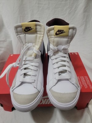 Nike Blazer Mid '77 GS Youth White Burgundy Crush 5y RIP Top Box
