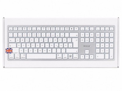 Cherry KW 9100 Slim Wireless Keyboard For Mac USB C Charge UK Layout 