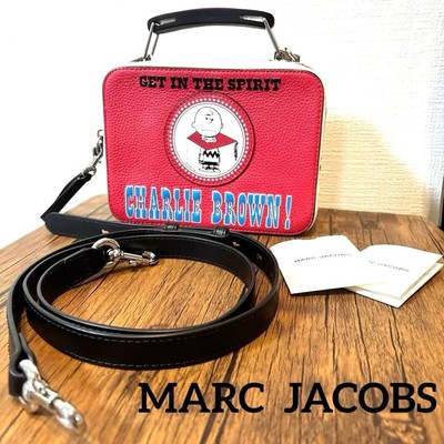 Marc Jacobs x Peanuts Snoopy Mini Box 2way Shoulder Bag Red Limited