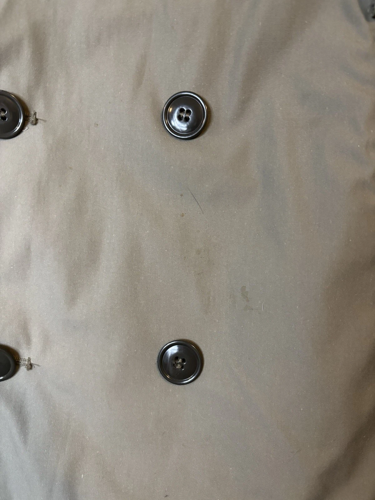 DSCP Valor Collection Lined Double Breasted Button Trench Coat Brown 40R image 4