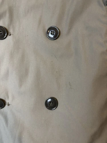 DSCP Valor Collection Lined Double Breasted Button Trench Coat Brown 40R image 4