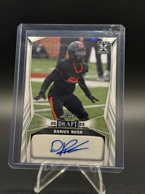 DARIUS RUSH 2023 LEAF DRAFT AUTO ROOKIE CARD #BA-DR1