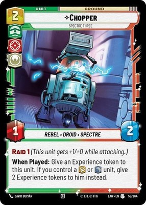 Chopper - Spectre Three~55/264~NM~[LAW] - A Lawless Time~SWU