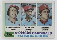 1982 Topps Future Stars Glenn Brummer Luis DeLeon Gene Roof #561 0ez5