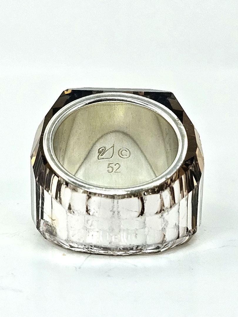 Swarovski Nirvana Crystal Ring, Silver, Authentic… - image 8