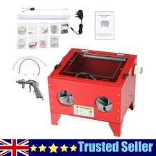 90L Bench Top Sand Blasting Cabinet Sand Blaster Abrasive Grit Shot Blast 90L