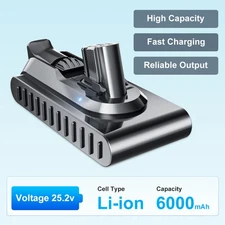 For Dyson V12 Detect Slim Absoulte Vacuum Battery Replacement 965470-01 6000mAH