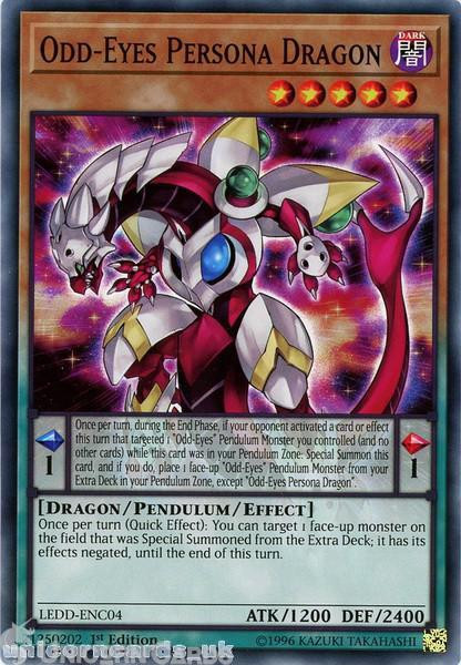 LEDD-ENC04 Odd-Eyes Persona Dragon 1st Edition Mint YuGiOh Card