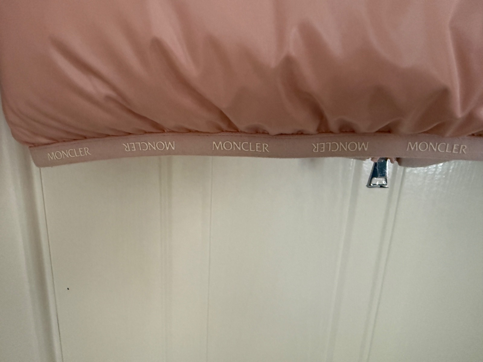 Womens Moncler Pink Abbadia Short Down Jacket Size 00 XS BNWT+Receipt thumbnail 9