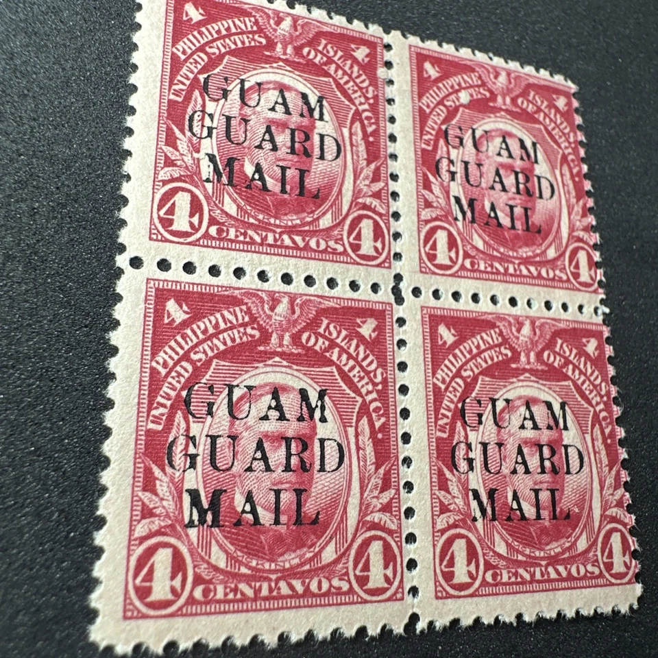1930 Mint US Guam Guard Mail Block Postage Stamp - Image 2 of 4