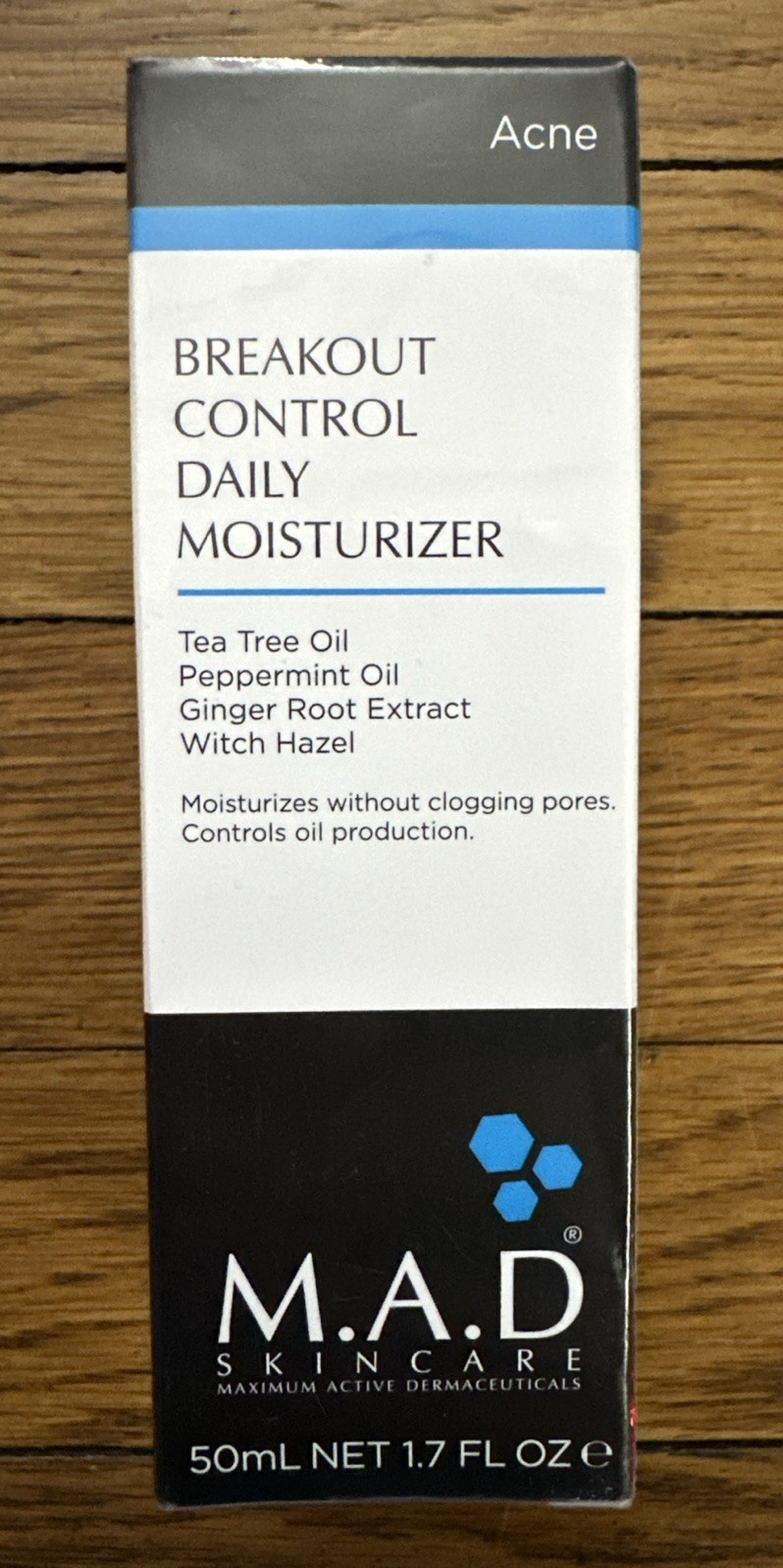 Acne Breakout Control Daily Moisturizer 1.7 Oz Sealed Nib