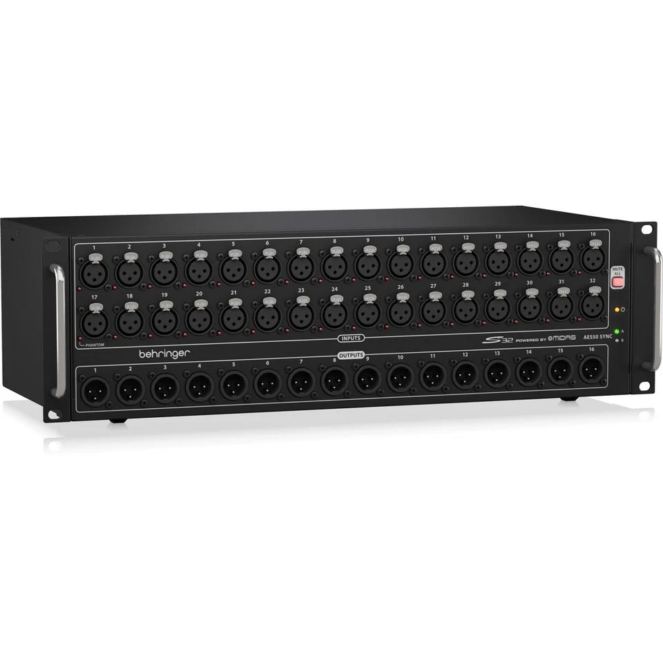 Caja de E/S Behringer S32 con 32x preamplificadores Midas controlables a distancia Foto 3 de 4