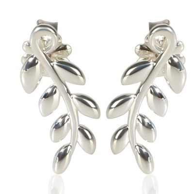 Tiffany & Co. Ohrringe Paloma Picasso Olive Leaf aus Sterlingsilber
