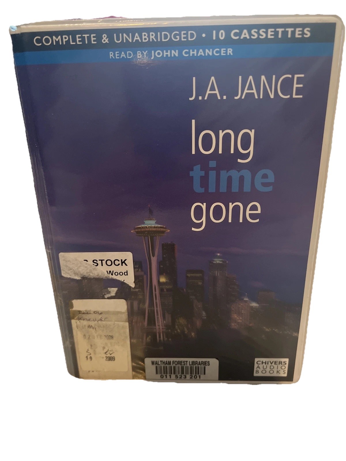 J.A. JANCE - LONG TIME GONE - READ UNABRIDGED audiobook 10 Cassettes