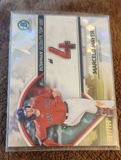 2023 Bowman Marcelo Mayer Scouts Top 100 Chrome Atomic Refractor #/150 Red Sox