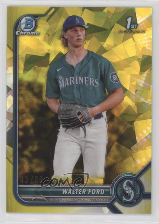 2022 Bowman Chrome Draft Sapphire Edition Yellow 43/99 Walter Ford #BDC-187 0m7x