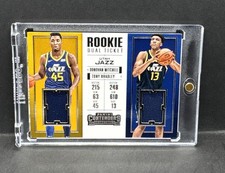 2018 Panini Contenders Rookie Ticket Dual Swatches Donovan Mitchell Tony Bradley