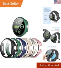 6-Pack Shockproof Case Tempered Glass for Google Pixel Watch 3 45mm