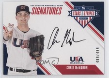 2020 Panini USA Baseball Stars & Stripes 489/499 Chris McMahon #CNTCM Auto 0g4