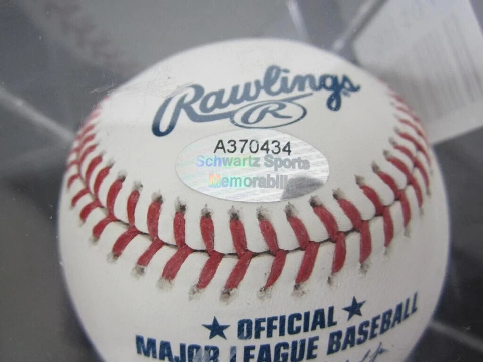 Angel Berroa signed ML Official baseball Kansas City Royals autographed with COA - Image 2 of 2