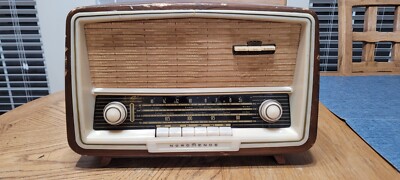 Nordmende Sterling Elektra E138 Wood Tube Radio, BC Shortwave...
