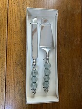 NEW Bridal Wedding Cake Knife And Server Set,Cake Cutting Set for Wedding Beaded