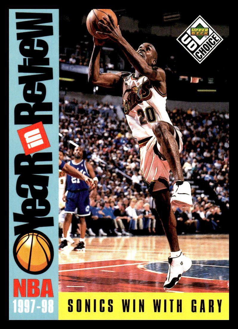 1998-99 UD Choice #188 Gary Payton Sonics HOF