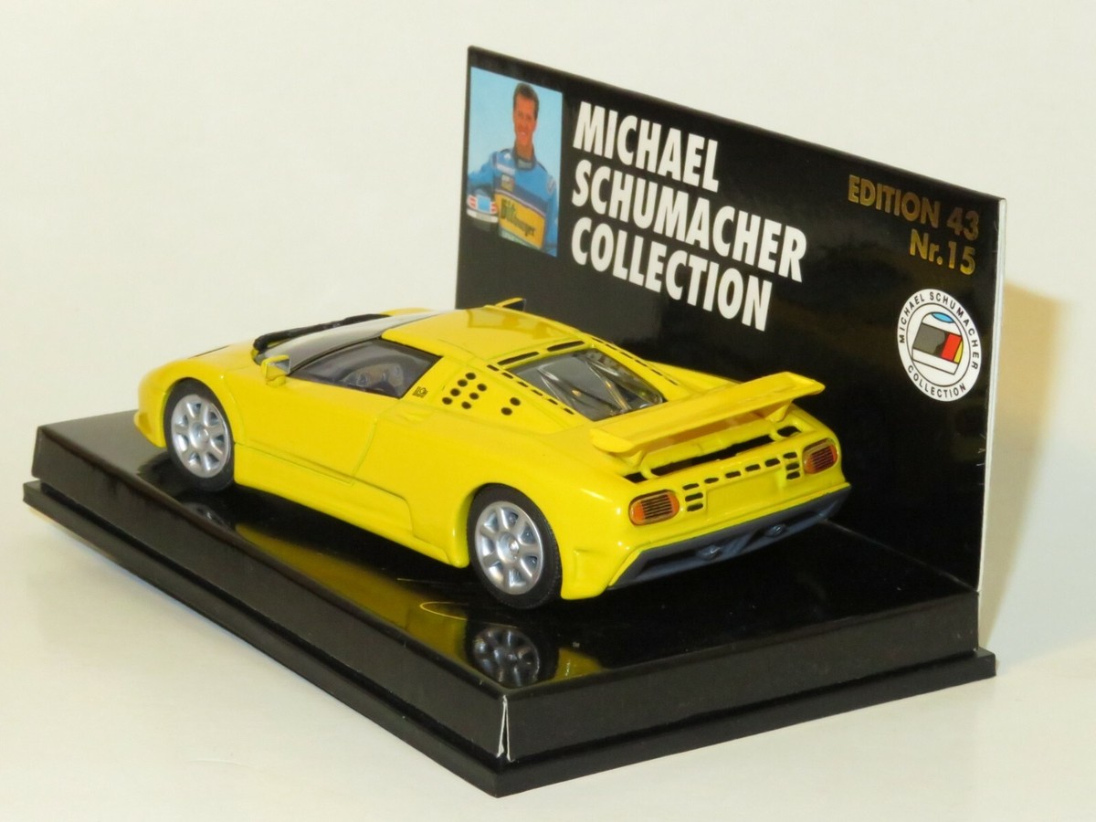 ミニカー PMA M.Schumacher Collection No.15 EB110 1/43 Michael Schumacher Collection #15 Bugatti EB 110 Yellow