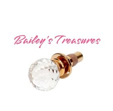 Hans Turnwald Crystal Bottle Stopper SEE DESCRIPTION Free Ship!