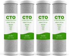 5 Micron 10" X 2.5" Whole House Carbon Sediment Water Filter Cartridge Replaceme