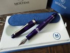 MOLTENI PEN M58 LILAC LT ED OF 188 FOUNTAIN PEN PISTON JOWO NIB INK WINDOW — photo 2