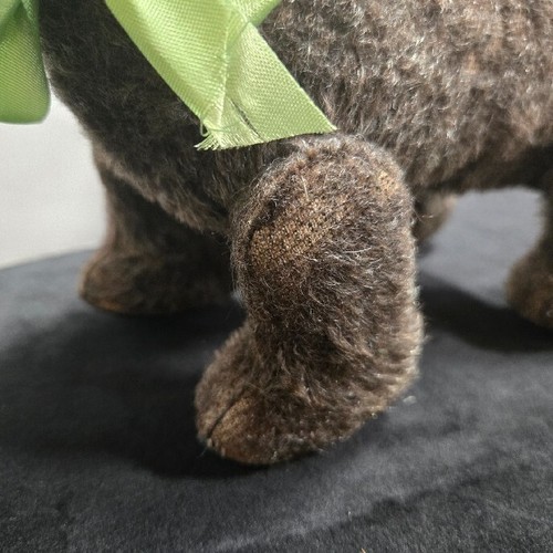 Schuco Trip Trap Scotch Terrier Hund 50er Jahre Plüschtier Zugspielzeug mechanisch 10 Zoll lang - Bild 13 von 16