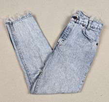 Vtg USA Levi's 550 Student 28x28 26x27 Tapered Distressed Frayed Stonewash