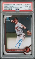 2022 Bowman Chrome Prospect Auto #CPA-GC Greg Cullen - PSA 10