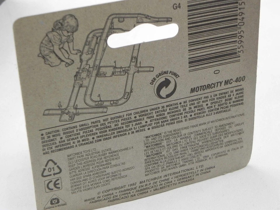 Matchbox Superfast MB41 YELLOW Sunburner blisterpack - Immagine 4 di 4