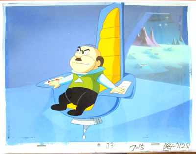 JETSONS 1980's PRODUCTION BACKGROUND Hanna-Barbera boss ORIGINAL PRODUCTION CEL