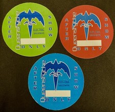 QUEENSRYCHE 1999 Electric Shockwave Tour Cloth After Show Pass Set of 3