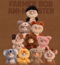 9Pcs Farmer Bob Killer Whale Etc Ani-Monster Vinyl Plush Pendants Action Figures