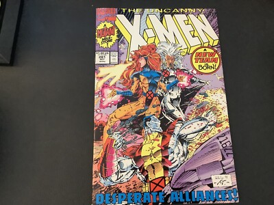 the Uncanny X-Men#281 A New Team is Born ! VF/NM Wraparound Cover Art Thibert !