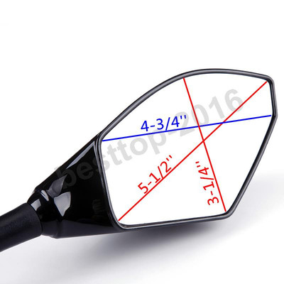 Black LED Mirrors For Kawasaki Ninja 500/636 ZX6RR ZX750 ZX7R ZX9R