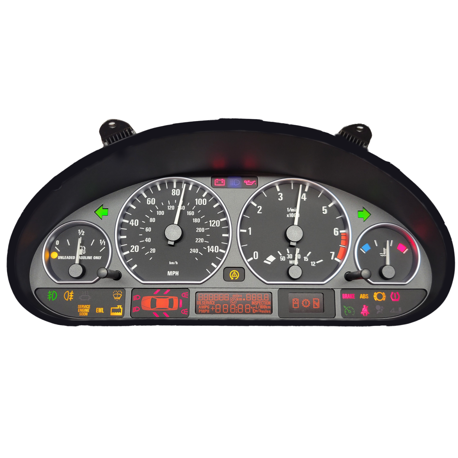 BMW E46 Speedometer Dash Instrument Cluster 323 325 328 330 M3 Repair Service eBay