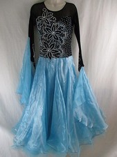 Women's Multi Color Long Sleeve Rhinestone Prom Bridal Evening Formal Gown P-2