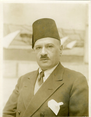 ''Gabriel TAKLA BEY Direktor der Zeitung AL-AHRAM'' Originalfoto 30er Jahre